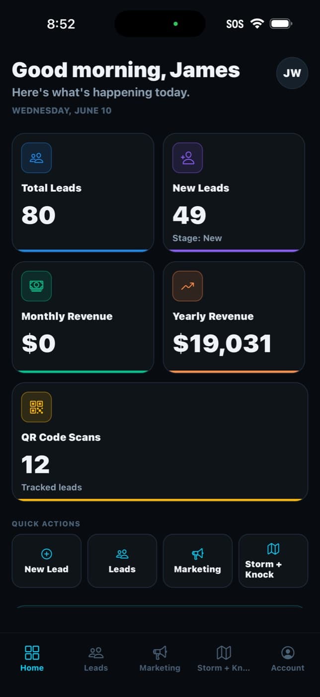 CrewLogik dashboard